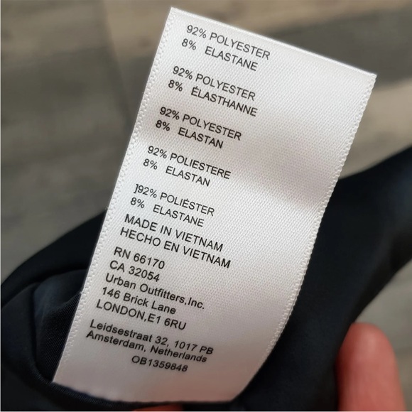 Urban Outfitters Karissa Corset Basque Top Small 8 10 Black Silky Bustier BN - Picture 5 of 10